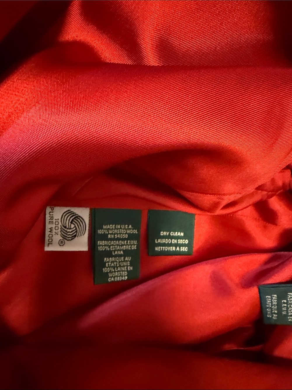 Vintage Lauren Ralph Lauren Red Blazer with Crest Patch - Picture 8 of 9